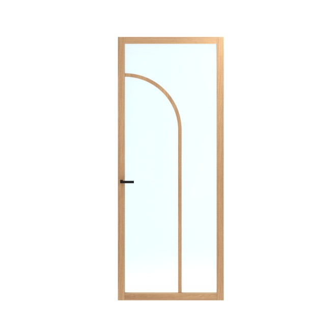 Binnendeur Skantrae SSL 14812 Blank Glas Natural Oak